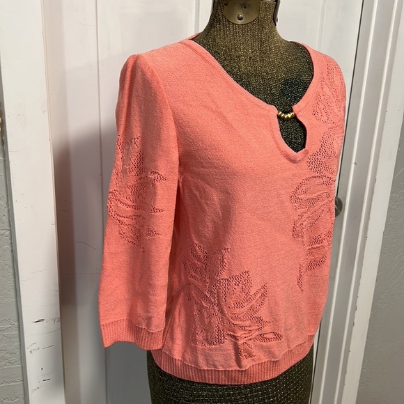 ST.JOHN WOOL KNIT YELLOW LABEL TOP SMALL - Picture 4 of 16